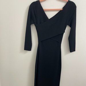 Black Midi with Criss Cross detail